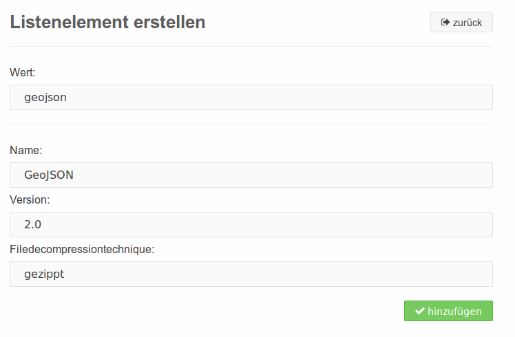 Erstellen einer neuen mehrteiligen Auswahlliste